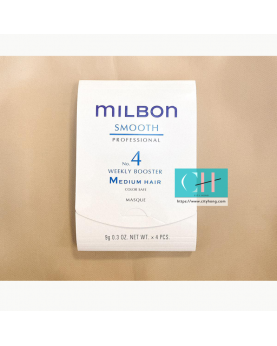 Milbon Signature Smooth Weekly Booster For Medium Hair 9g x 4
