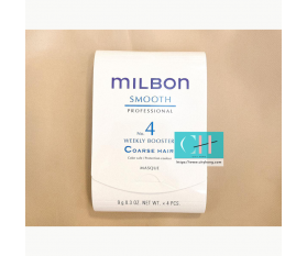 Milbon Signature Smooth Weekly Booster For Coarse Hair 9g x4